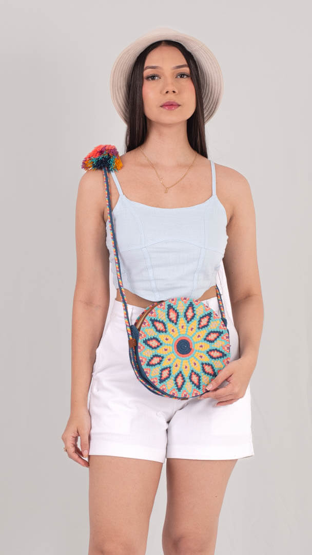 marsella wayuu round bag