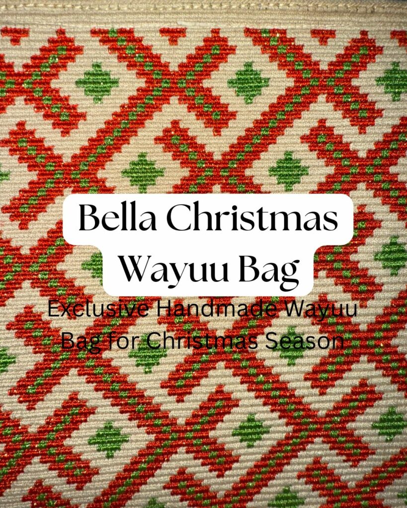 title bella christmas wayuu bag